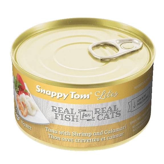 Snappy Tom Lites Tuna with Shrimp and Calamari, 5.5 Ounce Cans (24 Pack)