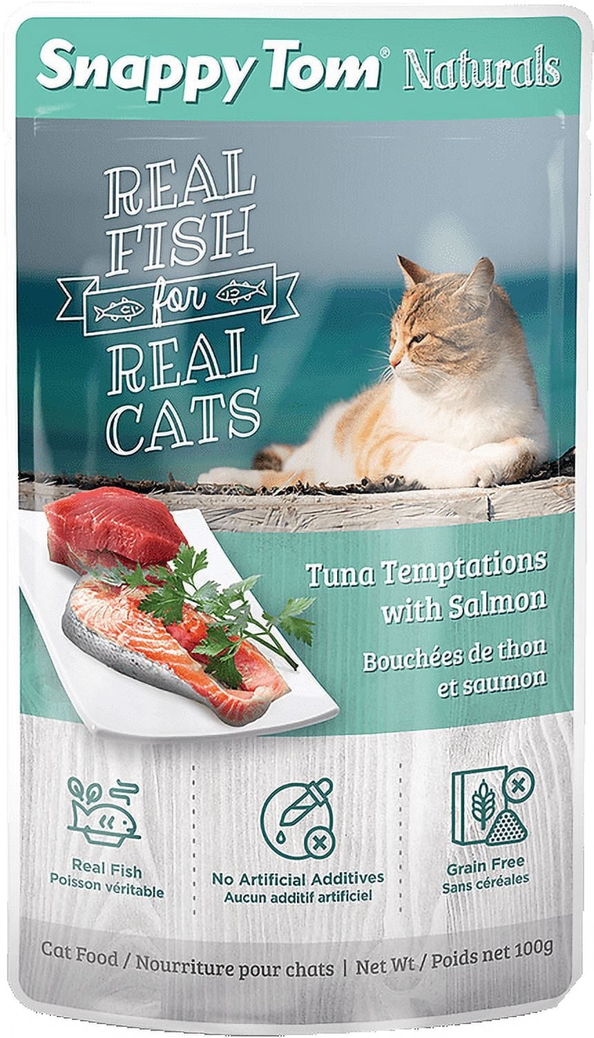 Snappy Tom Naturals, Tuna Temptations with Salmon (12 Pack)