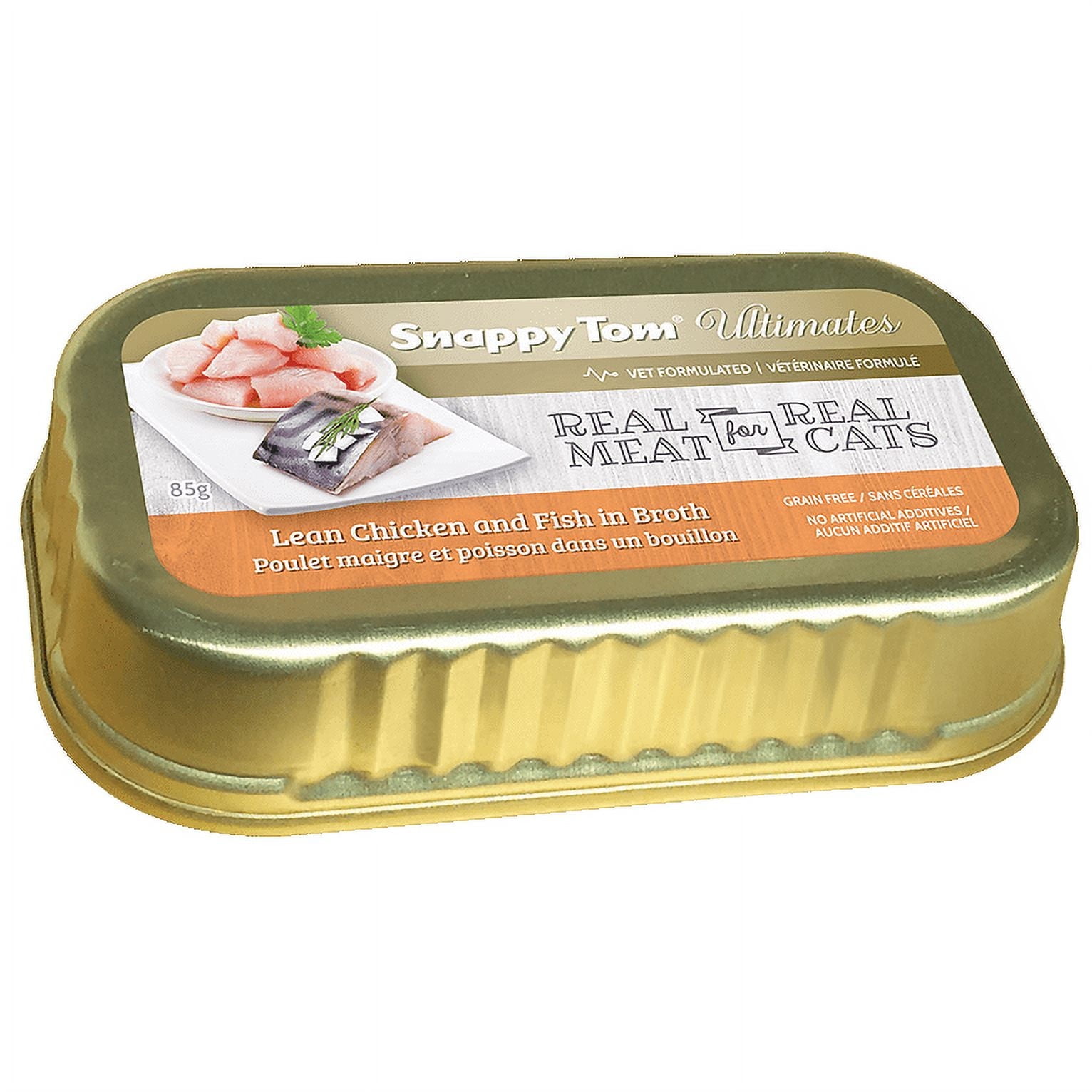 Snappy Tom Ultimates, Lean Chicken and Fish in Broth (12 Pack)