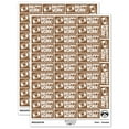 thumbnail image 1 of Snappy Work Camera Teacher Student School Sticker Set - Brown - Gloss Finish - 1.5" Small, 1 of 7