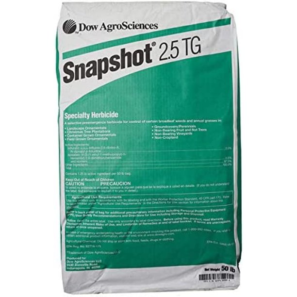 Snapshot 2.5 pp 50 Bag PreEmergent Herbicide Trifluralin & Isoxaben