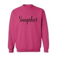thumbnail image 1 of Snapshot Calligraphy Design Sweatshirt Women -Image by Shutterstock, Female Medium, 1 of 4
