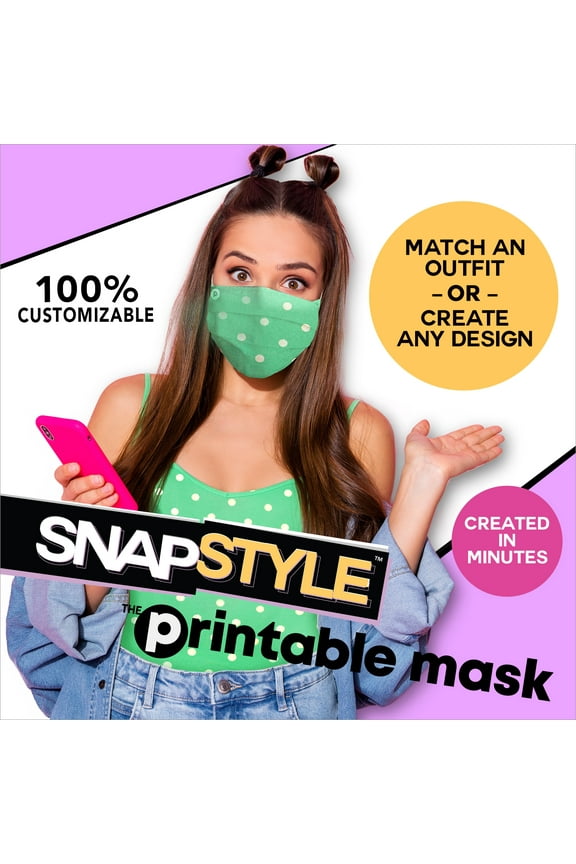 Mask- Diy Printable Face Mask - Design. Print. Wear It!  4-Pack