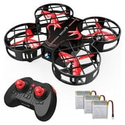 Snaptain H823H Portable Mini Toy Drone for Kids, Pocket RC Quadcopter With 3 Batteries, 21 Mins Flight Time, One Key Take Off Landing Red