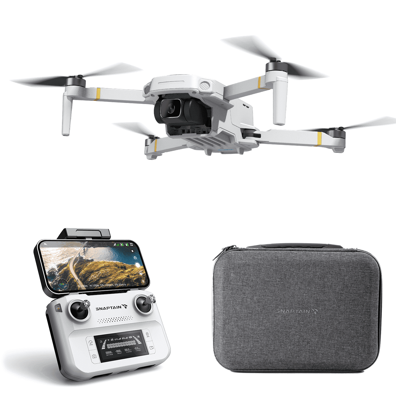 Snaptain P30 Pro GPS Drone with 4K UHD Camera, Foldable 249g Brushless Motor FPV Drone for Beginners with Smart Shooting Modes, GPS Return to Home, 5G Transmission