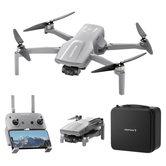 Snaptain P40 Lite GPS Drone with Camera for Adults 4K Video, 8K Photo, 3-Axis Gimbal,  20000ft Transmission, Smart Shooting Modes, QuickShots, Intelligent Side-Flying Follow Mode, 31 Min Fly