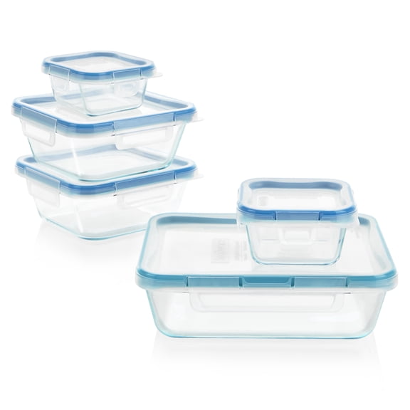 Snapware 10-piece Food Storage Container Set made with Pyrex Glass