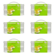 Snapware 2-Layer Snap N Stack Plastic Food Storage w/ Egg Holder Trays 6-Pack