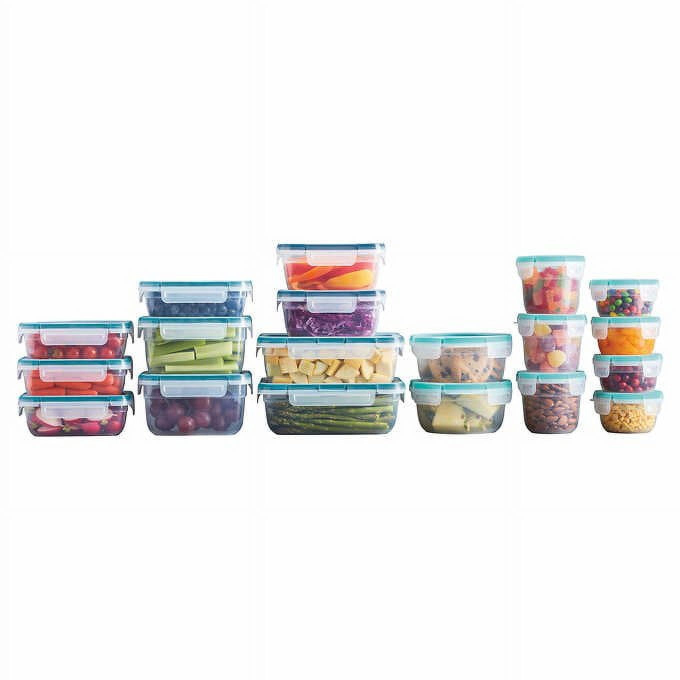 Snapware Total Solution 20-Pc Plastic Food Storage Containers Set, 8.5-Cup,  5.5-Cup, 4-Cup, 3-Cup, and 1.2-Cup Meal Prep Containers, BPA-Free Lids