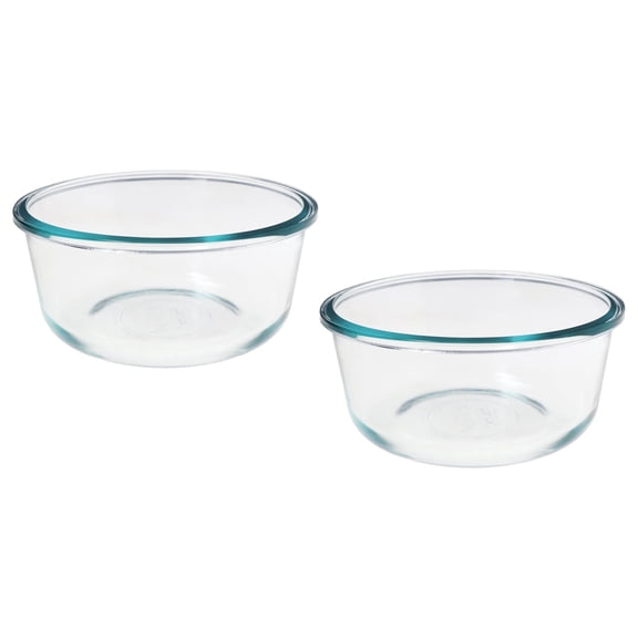 Snapware 7201R 4-Cup Total Solutions Glass Bowls (Lids Not Included) (2- Pack)