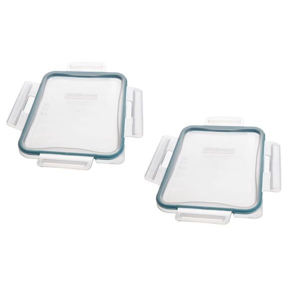Snapware 7211R 6-Cup Total Solutions Clear Lid with Juniper Green Gasket (2-Pack) - Made in USA