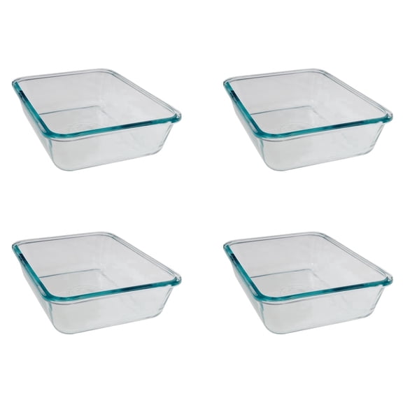 Snapware 7211R 6-Cup Total Solutions Glass Container (Lid Not Included) (4-Pack)