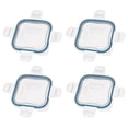 thumbnail image 1 of Snapware 8701R-PC 1-Cup Total Solutions BPA-Free Plastic Food Storage Lid with Blue Spruce Saltwater Gasket (4-Pack) - Made in USA, 1 of 7