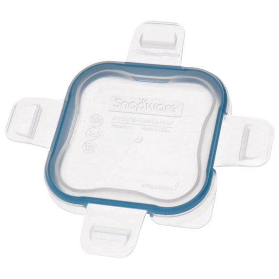 Snapware 8701R-PC 1-Cup Total Solutions BPA-Free Plastic Food Storage Lid with Blue Spruce Saltwater Gasket