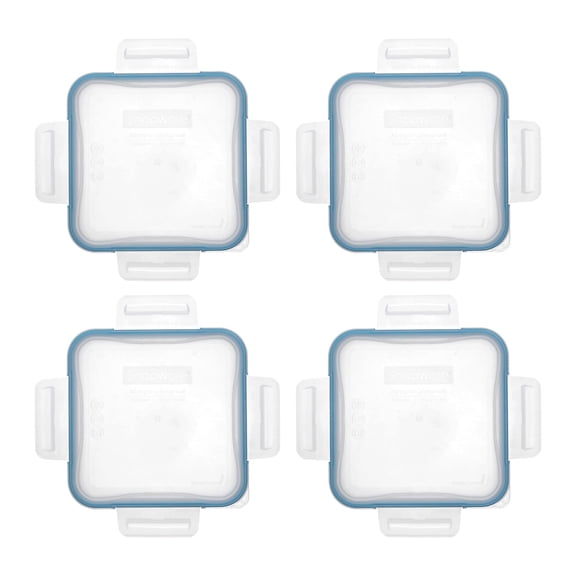 Snapware 8704-PC 4 Cup Total Solutions Lid W/Blue Spruce Gasket (4-Pack)
