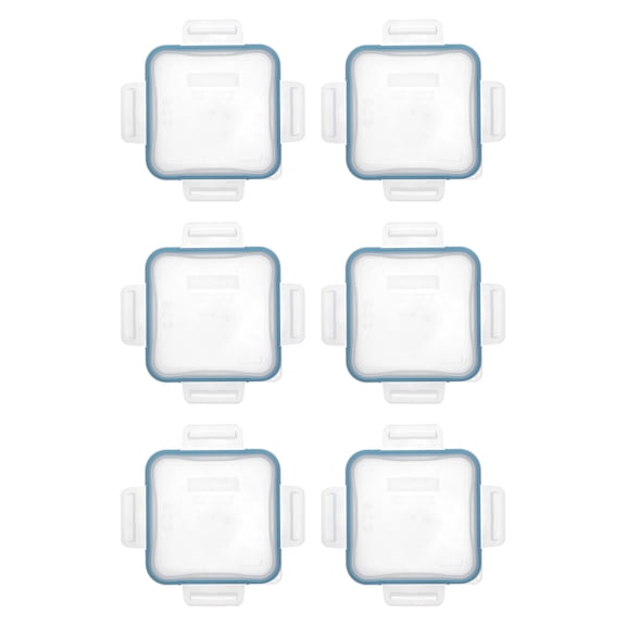 Snapware 8704-PC 4-Cup Total Solutions Plastic Lid w/ Blue Spruce Gasket (6-Pack)