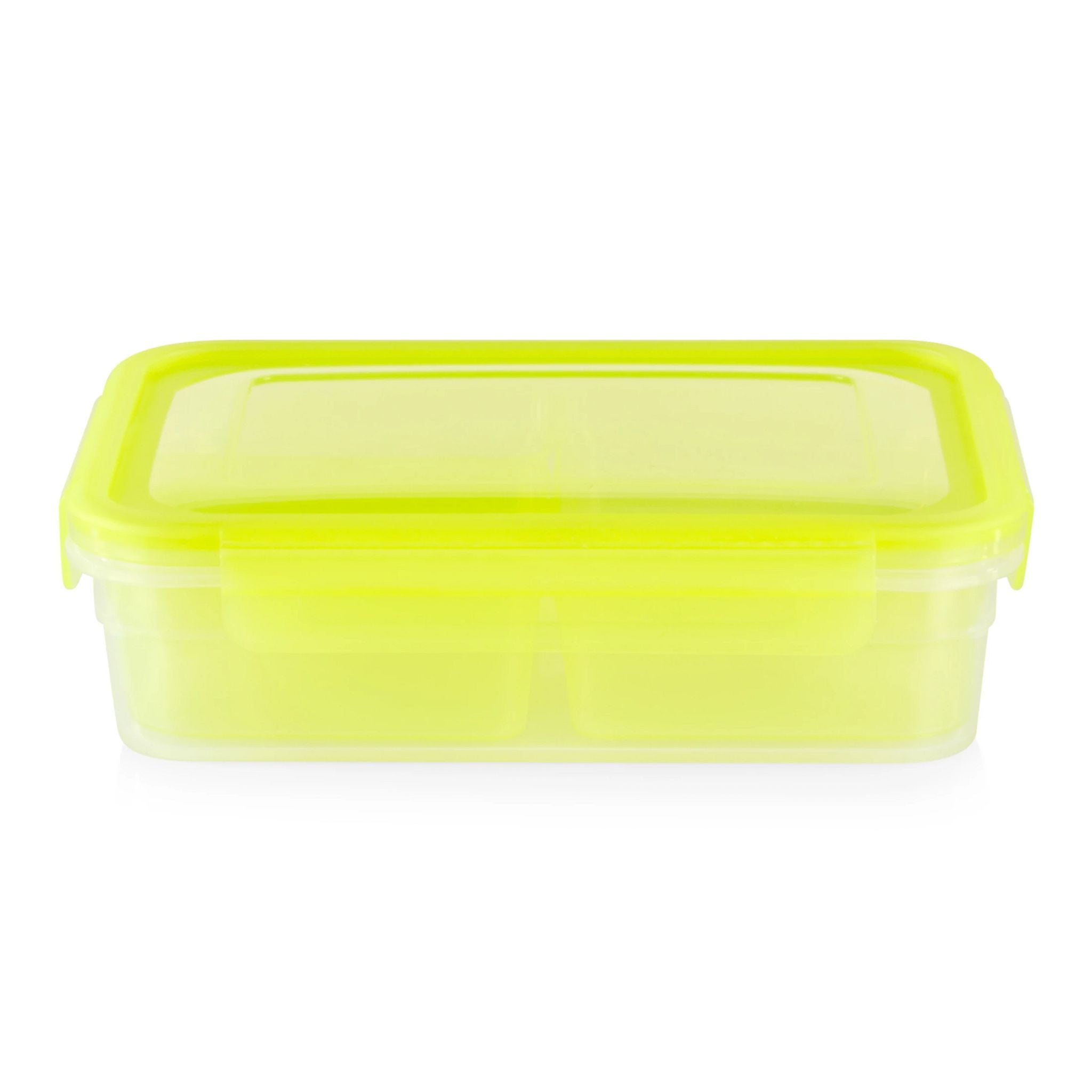 Tupperware Packette Yellow Divided Snack Container Food Keeper 