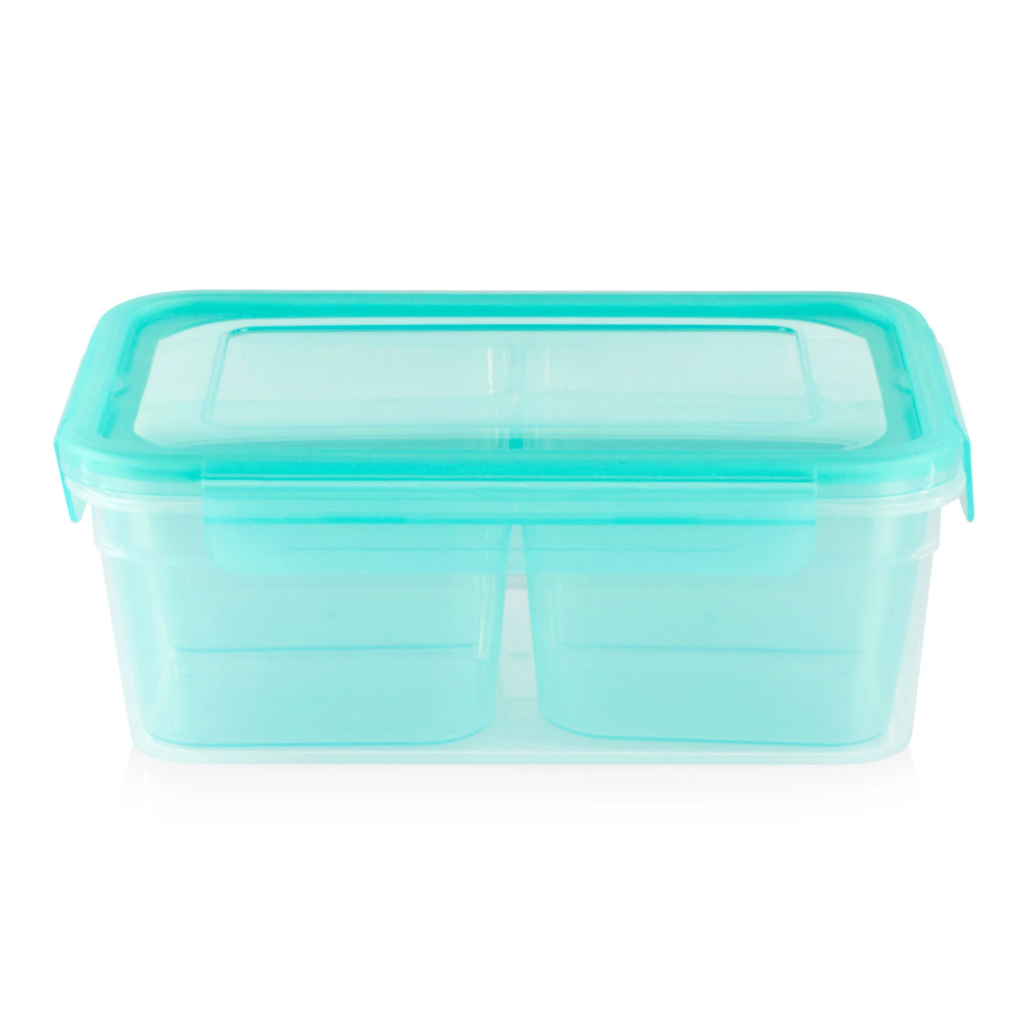 5-Cup Clear/Blue Total Solution Plastic On The Go Square w/Divided Tray  Food Storage Container by SnapWare at Fleet Farm