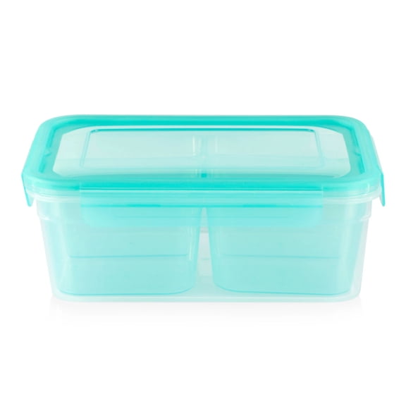 Snapware Meal Prep Divided 8.5-cup Rectangle Storage Container, 4-Section