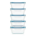 thumbnail image 1 of Snapware Piece Total Solution 10-Pc Glass Food Storage Containers Set with Plastic Lids, 4-cup, 1 of 5
