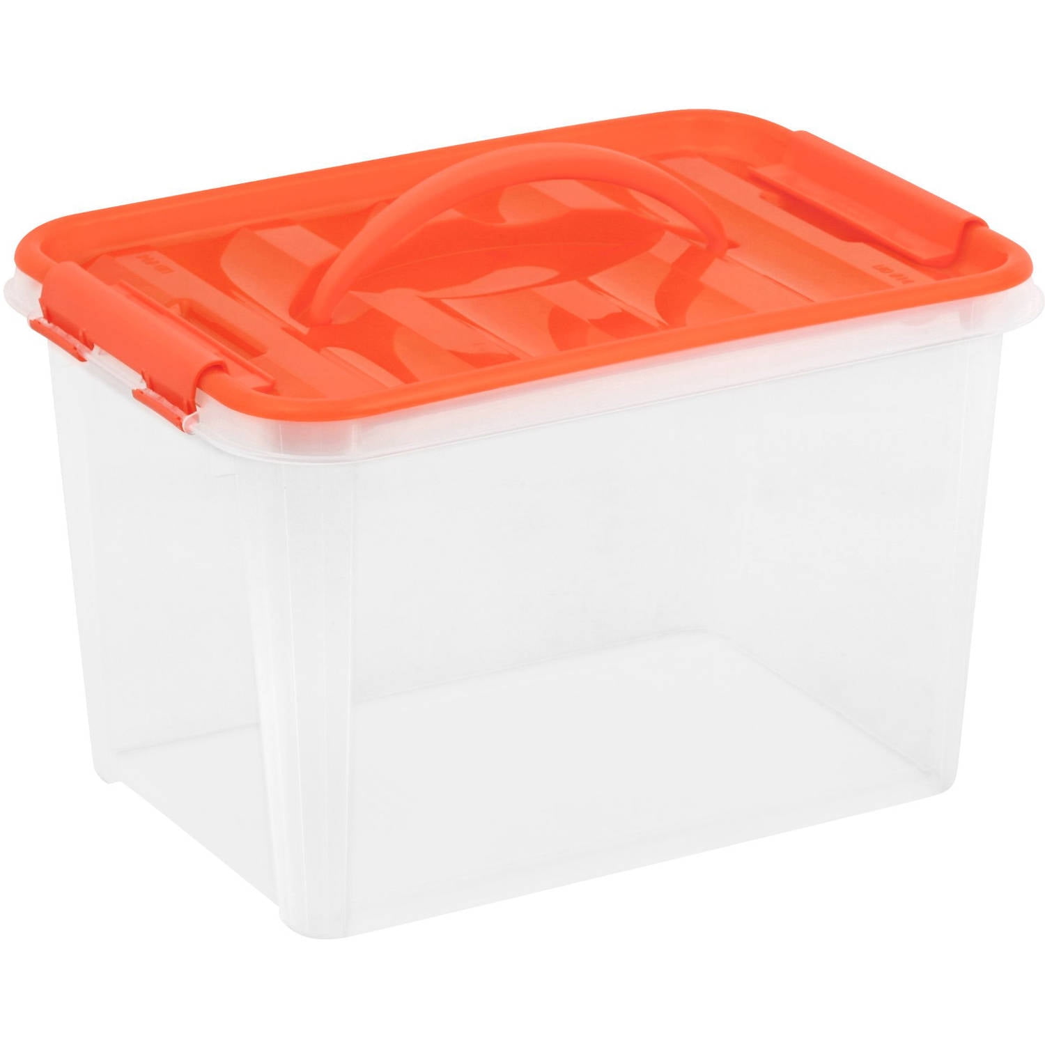 Kis Omni Box 15.9 Qt Storage Container with Lid, Coral