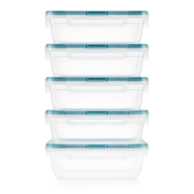 Snapware Total Solution 10-pc Plastic Food Storage Container Set, 8.5-Cup Rectangle Meal Prep Container, Non-Toxic, BPA-Free Lids with 4 Locking