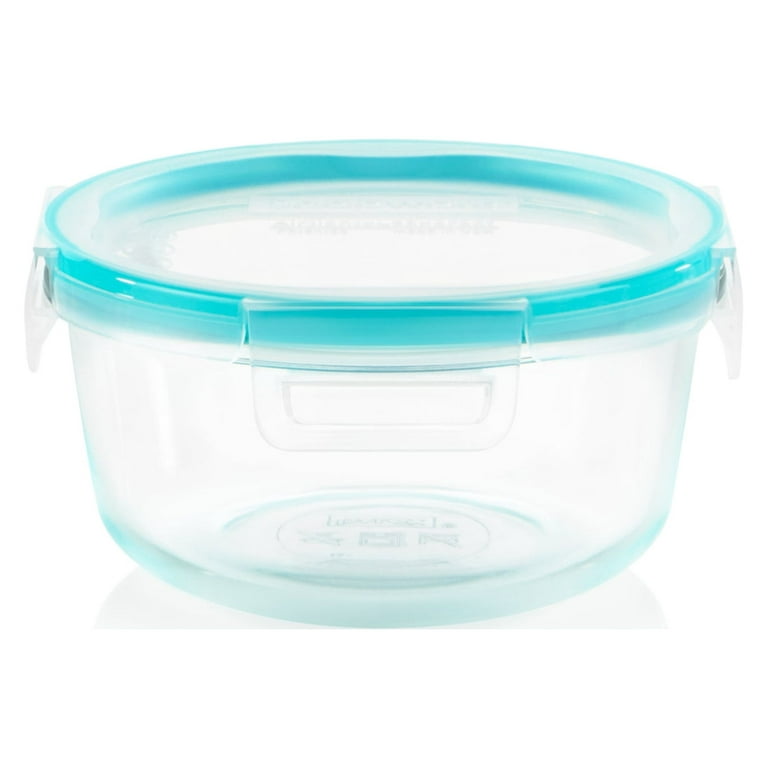 Snapware Total Solution 4-Cup Square Pyrex Glass Storage Container