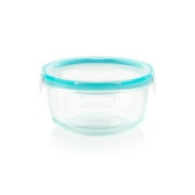 Snapware Total Solution Glass Food Storage بغطاء، 4 أكواب، خيار عملي للسلع الجافة والمكونات السائبة