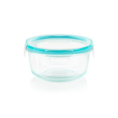 Snapware Total Solution Glass Food Storage with Lid, 4 Cups, A Practical Choice for Dry Goods and Bulk Ingredients