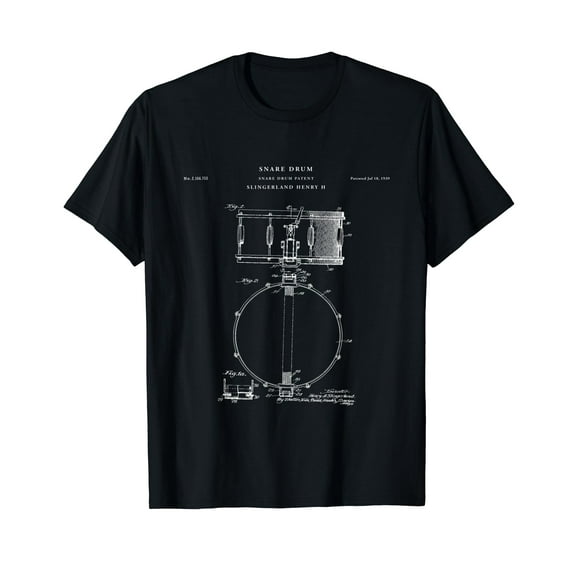 Snare Drum Patent - Drum T-Shirt