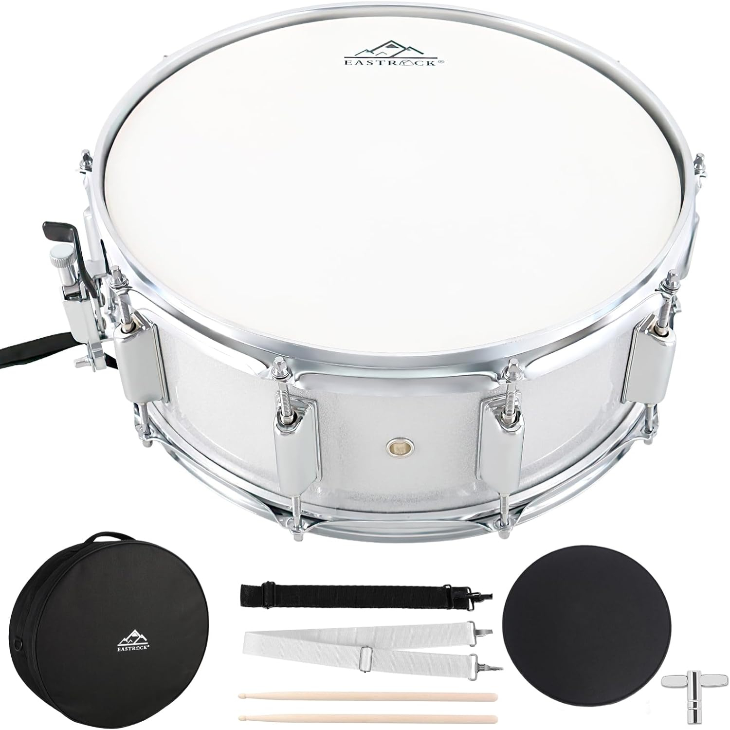 Snare Drum Set 14X5.5 Inches for Student Beginners with Gig Bag
