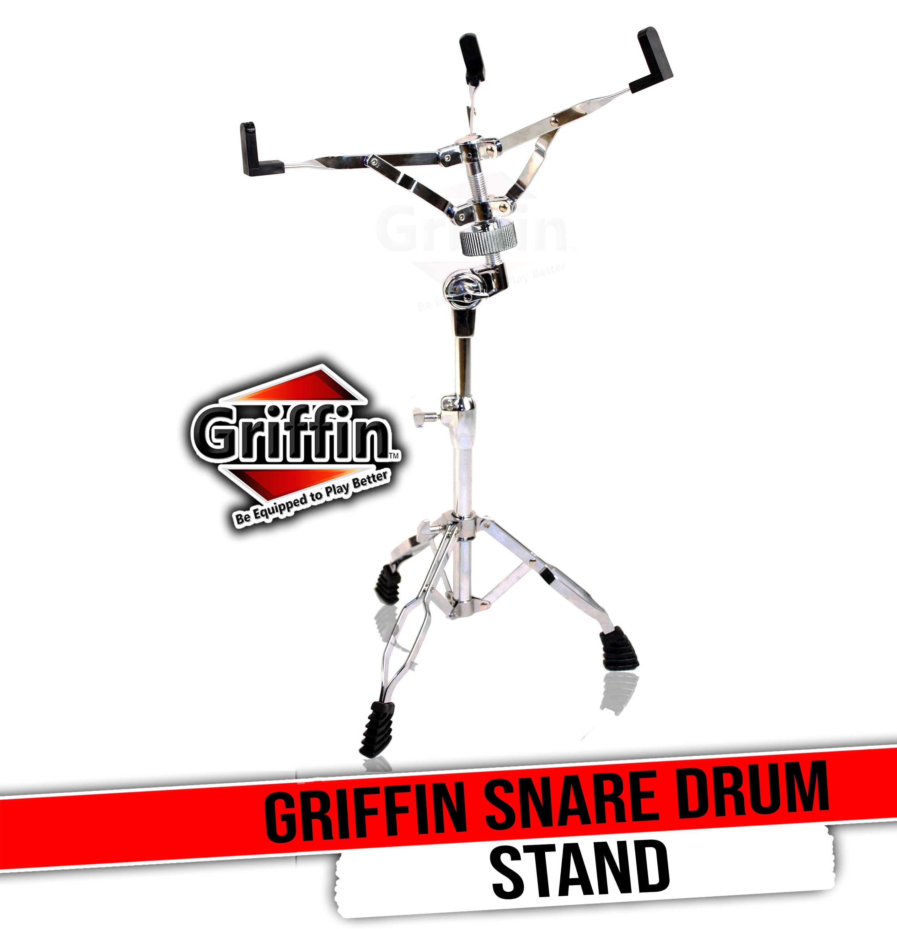 Snare Drum Stand - Griffin Percussion Hardware Tom Holder Practice Pad Mount Key