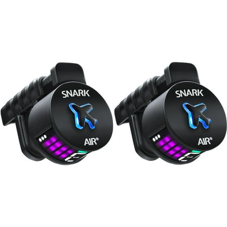 Snark Air Rechargeable Clip-On Tuner 2 Pack High Precision Tuning No Batteries