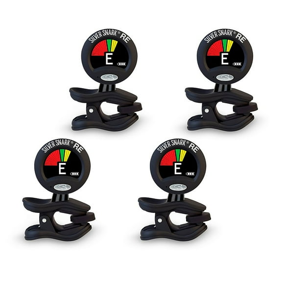 Snark Black Silver Snark Clip-On Tuner 4-Pack