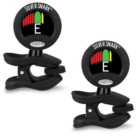 Snark Instrument Guitar Tuner Black Silver Clip On All SIL-BLK 2 Pack