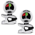 thumbnail image 1 of Rechargeable Snark Silver Guitar Tuner Chromatic Clip On 2 Pack Fast All Instrument SIL1 RE, 1 of 5