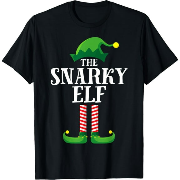 Snarky Elf Matching Family Group Christmas Party T-Shirt