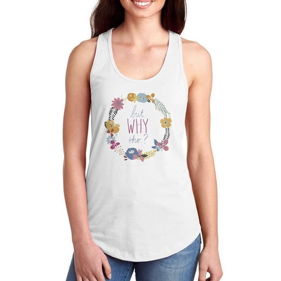 Snarky Florals Vii. Racerback Tank Women -June Erica Vess Designs, Female x-Large