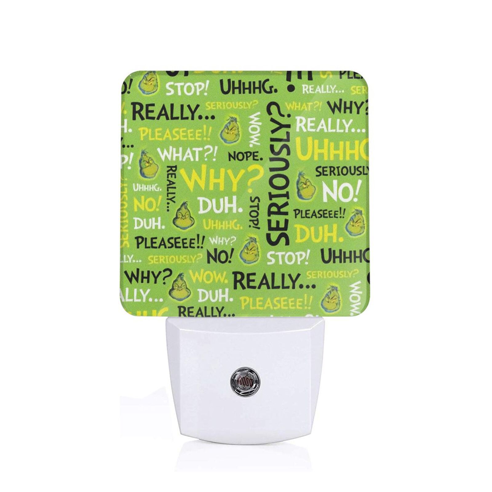 Grinch Plug Snarky Grinch LED Plug in Night Light for Kids,3D Cute Puppy Night ...