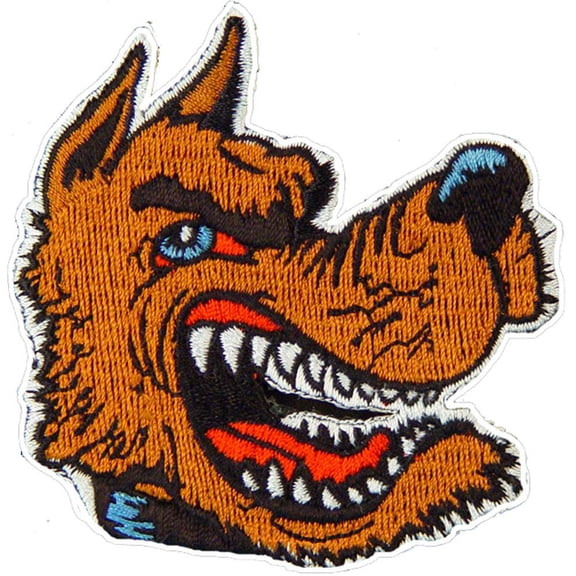 Snarling Dog Patch 3"