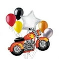 thumbnail image 1 of Snarly Motorcycle Balloon Bouquet Set 7pc, 1 of 7