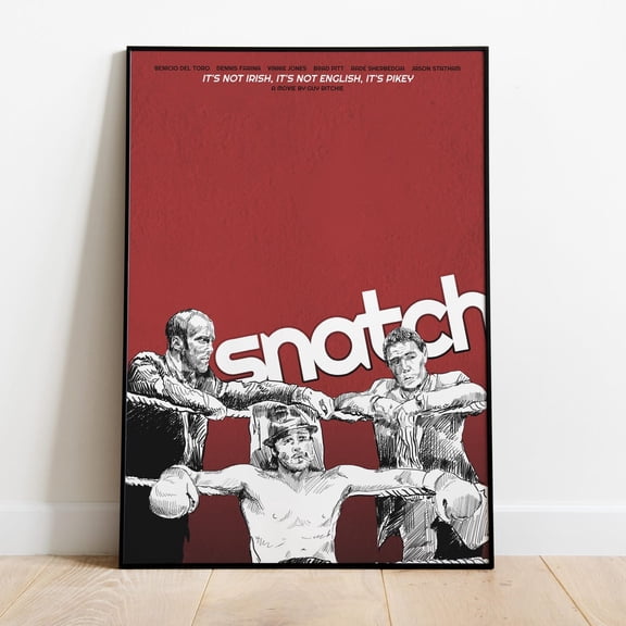 Snatch Frameless Wall Art Print Home Decor Movie Gift, Unframed Poster