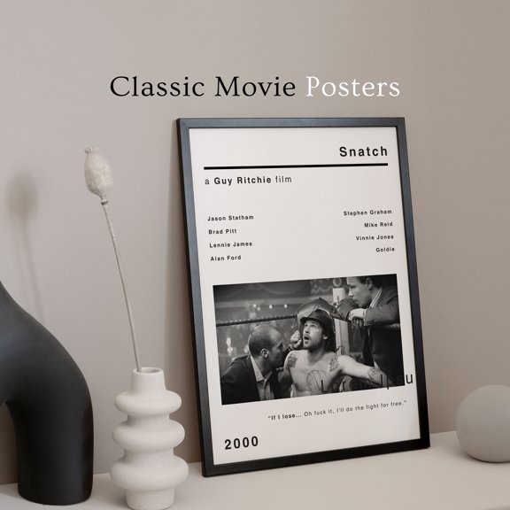 Snatch Minimalist Style Movie Poster