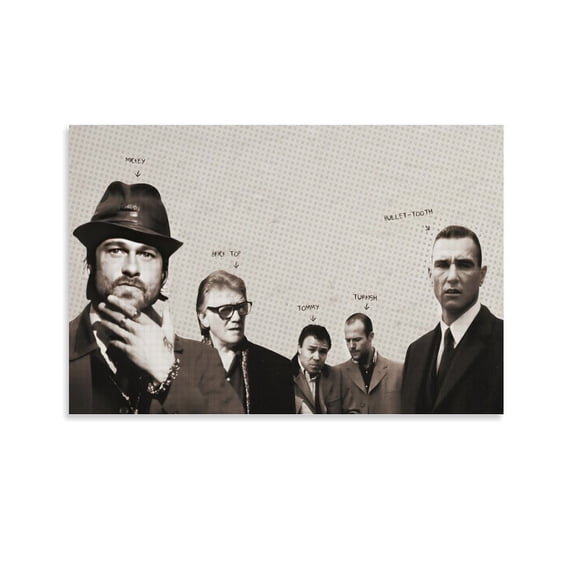 Snatch Movie Poster Canvas Poster Wall Art Picture Prints Hanging Photo Gift Decor Home Posters Artworks 12x18inch(30x45cm)