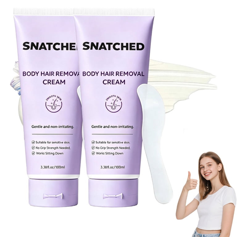 2 pcs Z Hair Remover Body Cream￼ Snatched Hair Removal Cream, Body & Facial Hair Removal Cream for