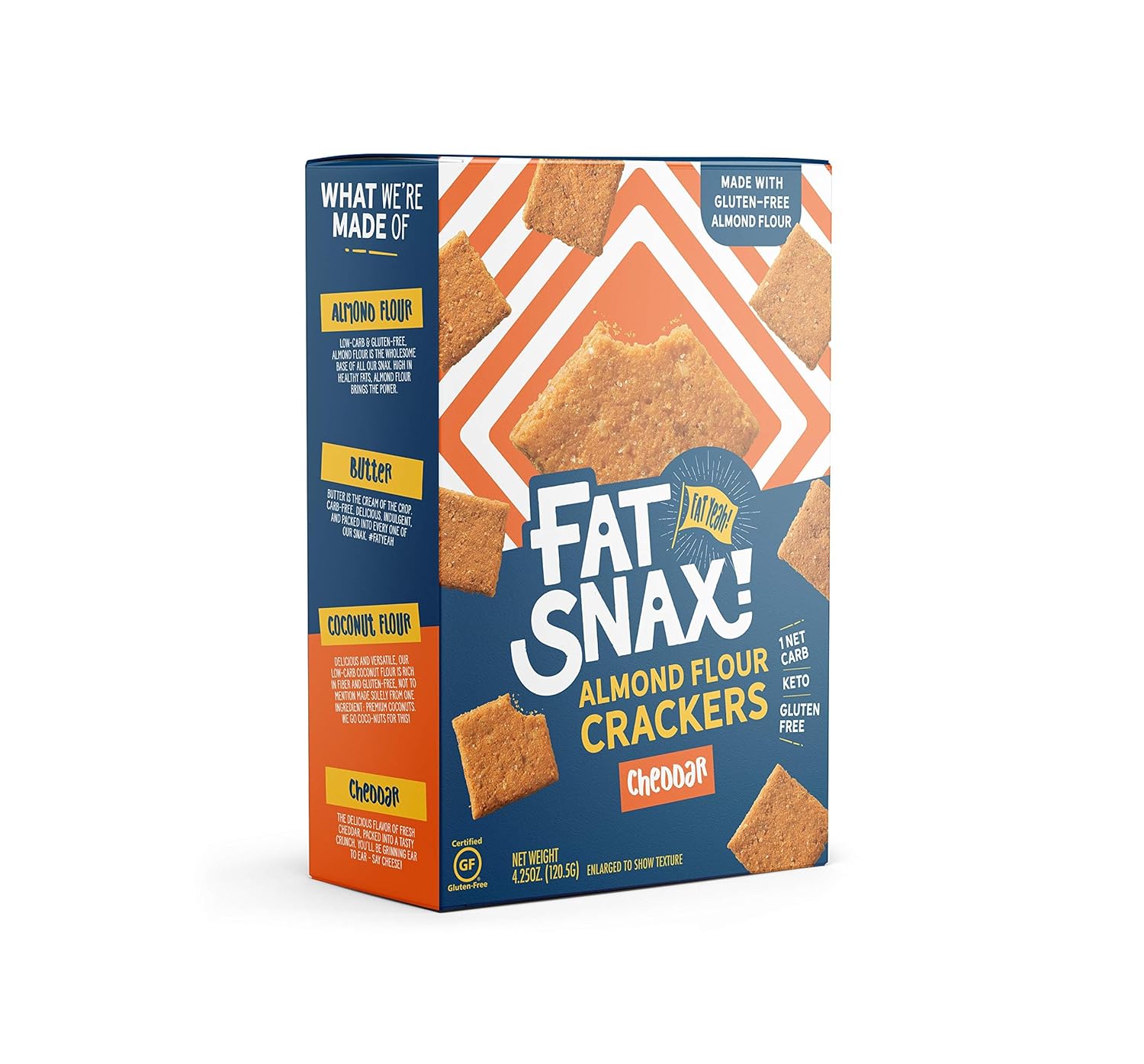 Snax Almond Flour Crackers LowCarb GlutenFree Keto Crackers 23