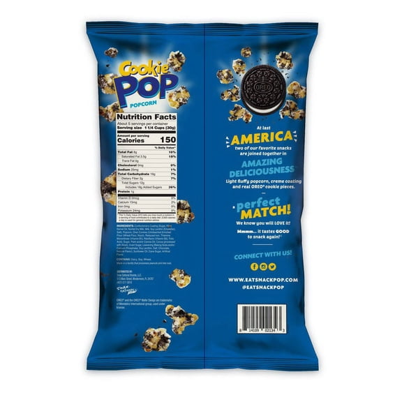 Snaxsational PSCP134 12/5.25Oz Oreo Cookie Pop Popcorn(Price/Case)