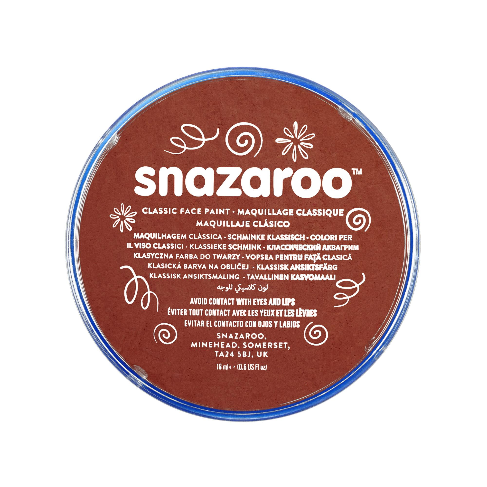 Snazaroo Classic Face Paint, 18ml, Rust Brown