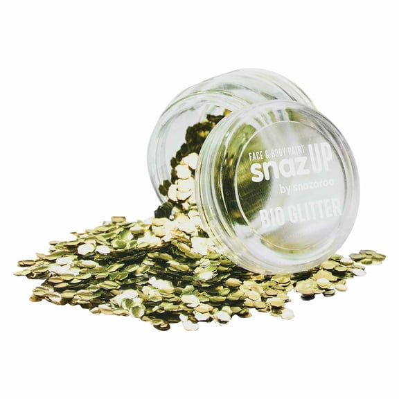 Snazaroo Face & Body Bio Glitter - Gold, Chunky, 3 g