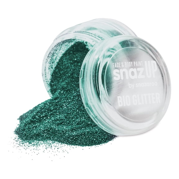 Snazaroo Face & Body Bio Glitter - Turquoise, Fine, 5 g